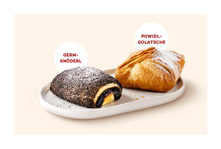 WENN ALLES POWIDL IST: Germknöderl und Powidlgolatsche.
