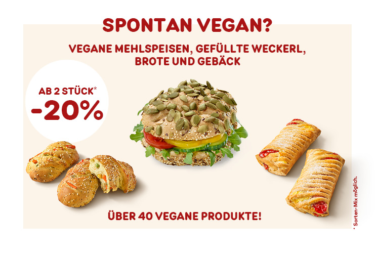 VEGANUARY bei ANKER! Jetzt ab 2 Stk. vegane Köstlichkeiten -20%.