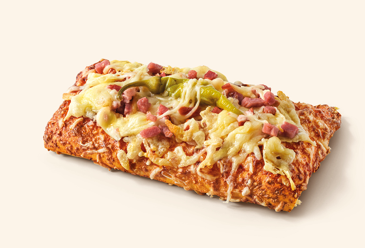 Pizza Speck-Zwiebel-Pfefferoni
