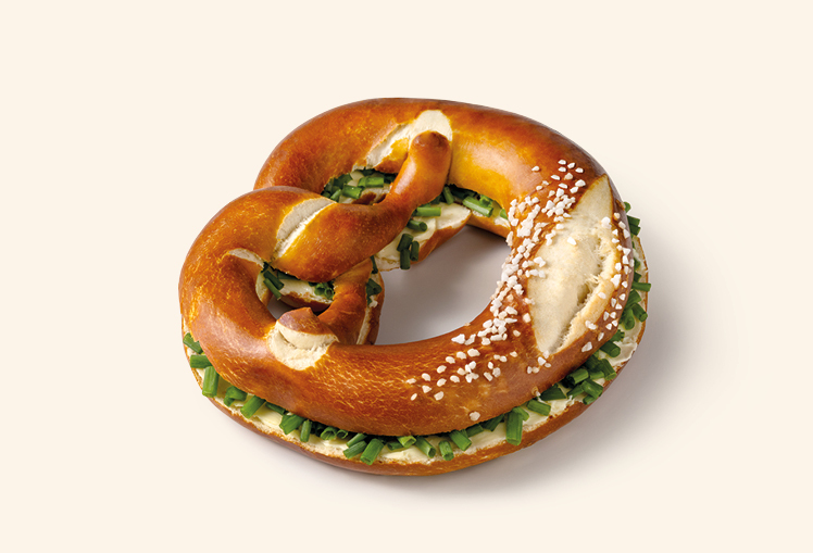 Butter Brezel mit Schnittlauch
