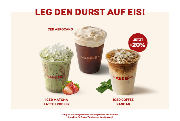 Leg den Durst auf Eis!