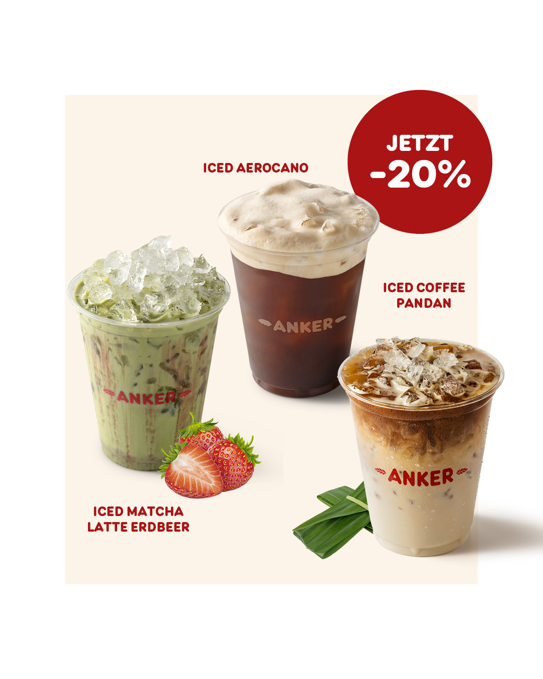 Leg den Durst auf Eis!