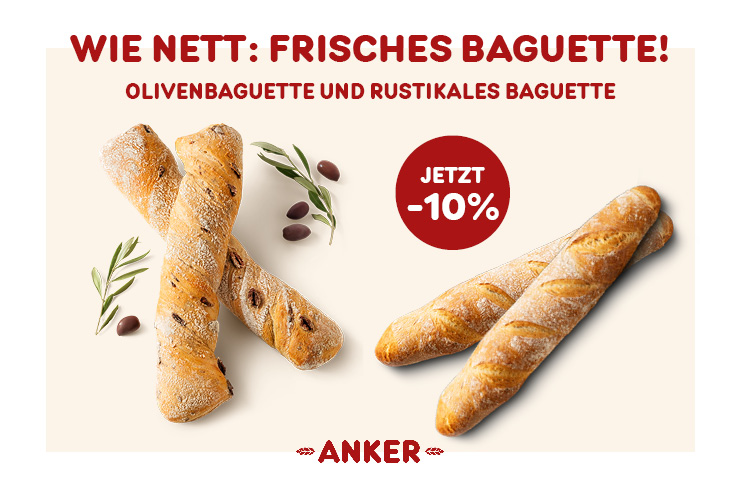 Wie nett: Frisches Baguette!