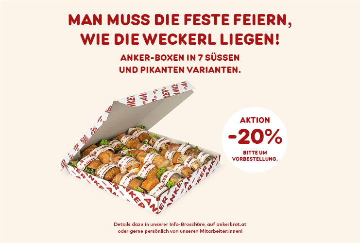 Man muss die Feste feiern, wie die Weckerl liegen!