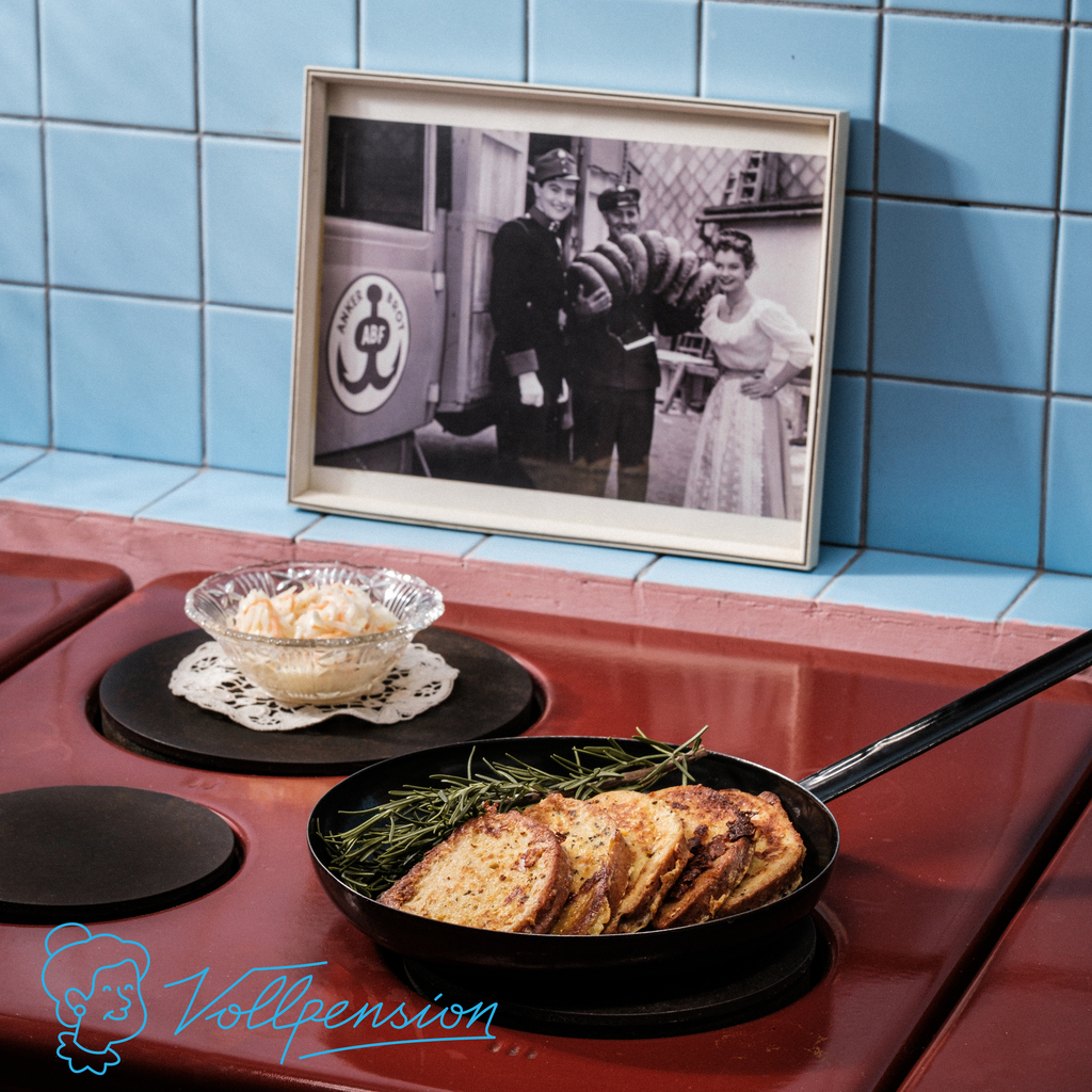 Brot-Piccata mit Coleslaw